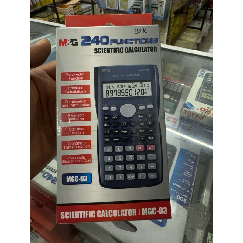 

M&G kalkulator scientific MGC 03 sin cos tangen