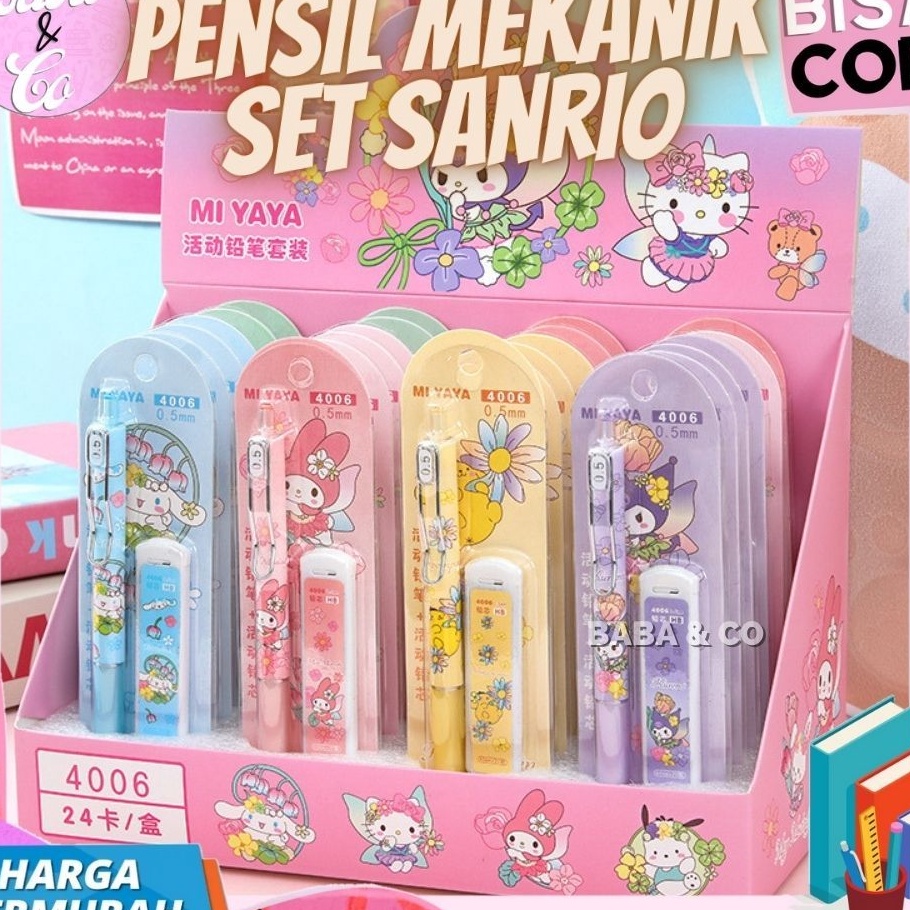 

TERBARU PENSIL MEKANIK SET SANRIO FREE REFILL 1 SET PENSIL CETEK SANRIO PENSIL HB SANRIO UNIK PWNSIL GROSIR SANRIO MURAH 1 SET FREE REFILL