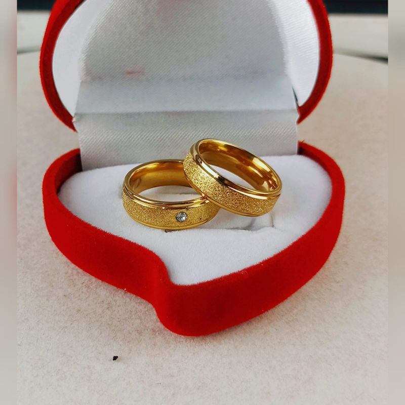 CINCIN COUPLE GARANSI 5THN dpt 2 cincin + box AA15