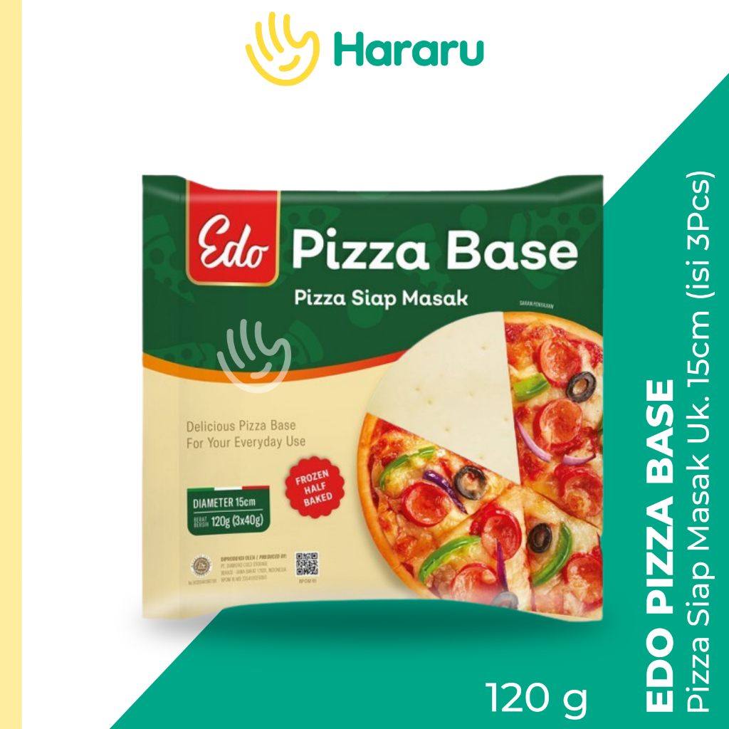 

Pizza Base Edo | Adonan Pizza | Pizza Dough Halal 120 gram