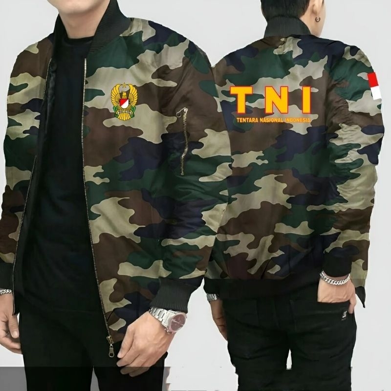 JAKET BOMBER LORENG TNI AD/AU/AL CUSTOM | SABLON DTF | WATERPROOF
