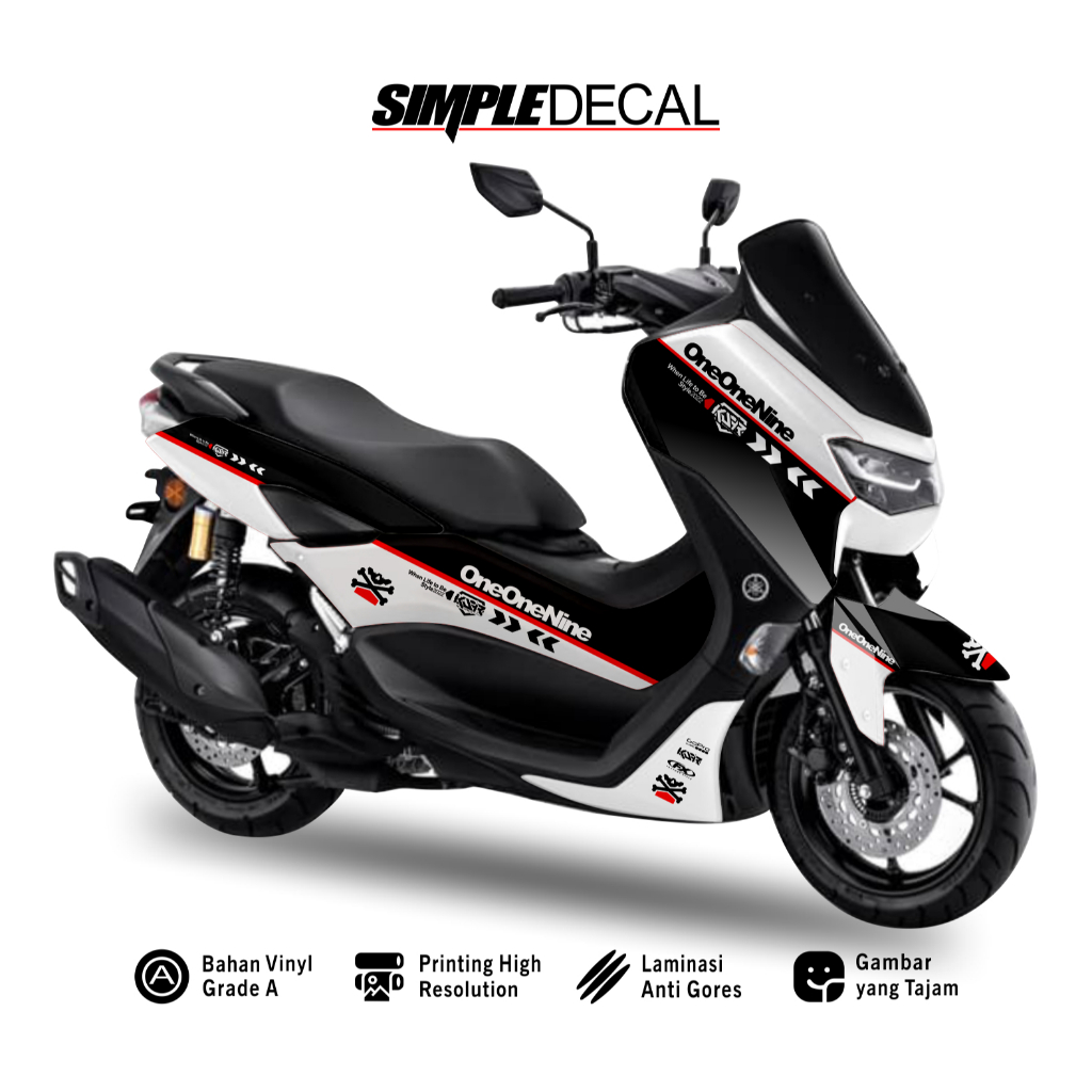 Stiker Decal Nmax New Fullbody Stiker Decal Fullbody Nmax New Motif Oneonenine
