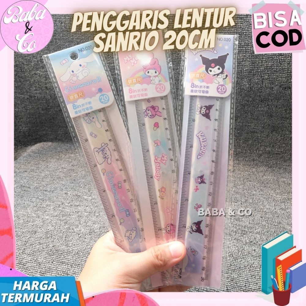 

PENGGARIS LENTUR SANRIO 20cm PENGGARIS UNIK LUCU SANRIO MELODY KUROMI CINNAMOROLL LENTUR 20cm
