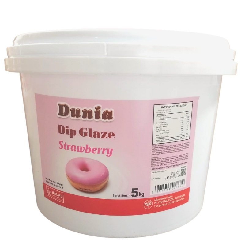 

RB Dunia Dip Glaze Eco 5kg All Variant Topping Donut