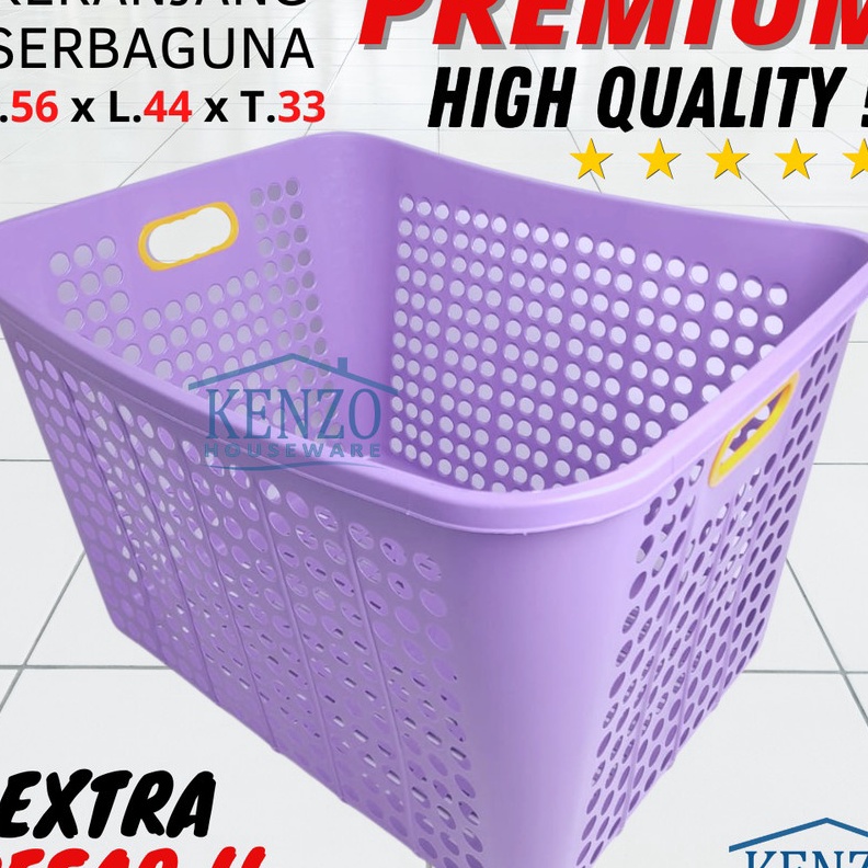 TERJAMIN BAGUS KERANJANG BAJU LAUNDRY PAKAIAN KOTOR PLASTIK BESAR BAG MURAH