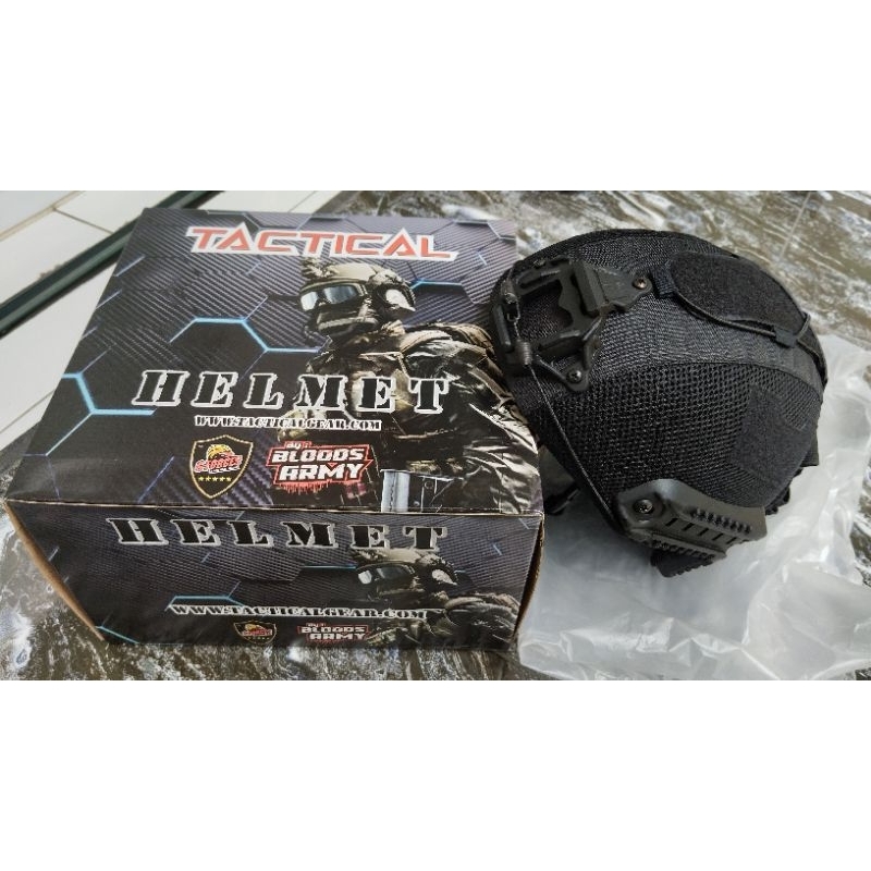 Helm Taktikal By Bloods Army/TNI AD/Helm Hitam/Motorcycle
