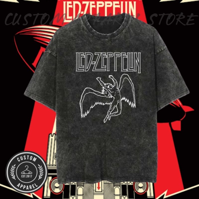 Kaos Washed Oversize Led Zeppelin