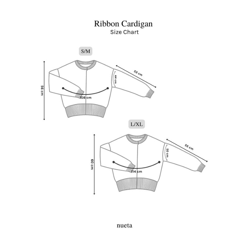 Ribbon Cardigan BY NUETA