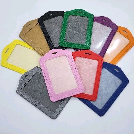

Holder ID Card Kulit / Tempat Kartu Name Tag / Card Case Holder / Name Badge Warna