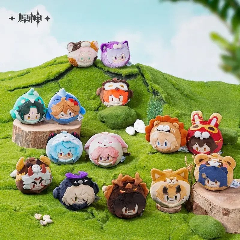 [READY STOCK] Genshin OFC - Genshin Impact Teyvat Zoo Plush - Genshin Plush Keychain Merchandise