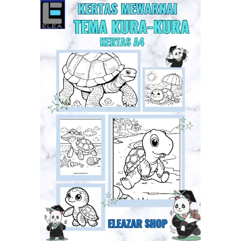 

Kertas Mewarnai Kura - Kura