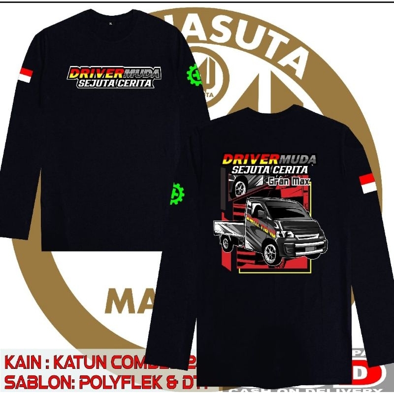 KAOS LENGAN PANJANG DRIVER MUDA GRANDMAX INDONESIA