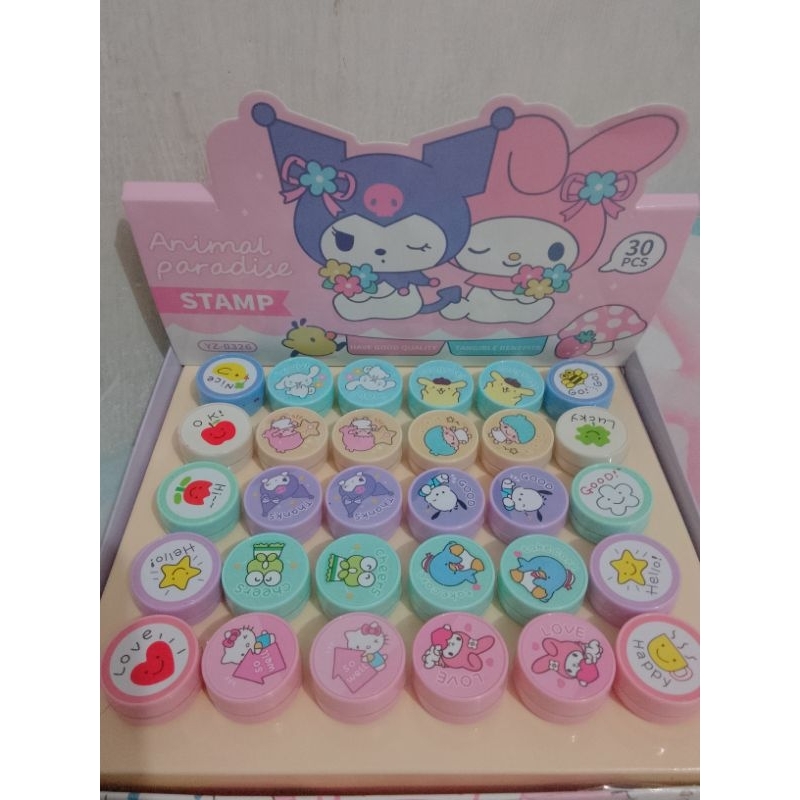 

Stamp Anak / Stampel Anak Karakter Sanrio / Stampel Buku Mainan Anak