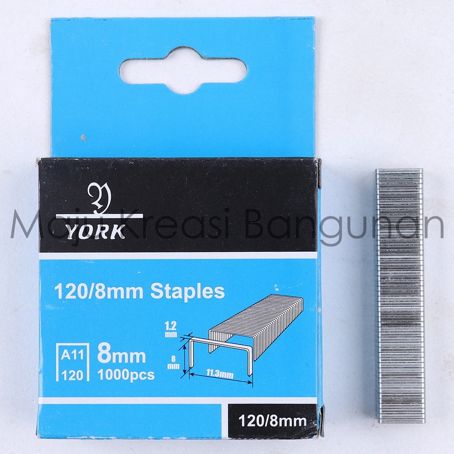

RAIH DISKON Isi Ulang Staple 8mm 1pcs Refill Tembak Staples Stapler Jok Kulit Hekter Heckter Tacker York 1 Buah Pcs