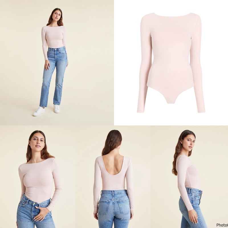 Nuuds Open Back Bodysuit Up To Big Size