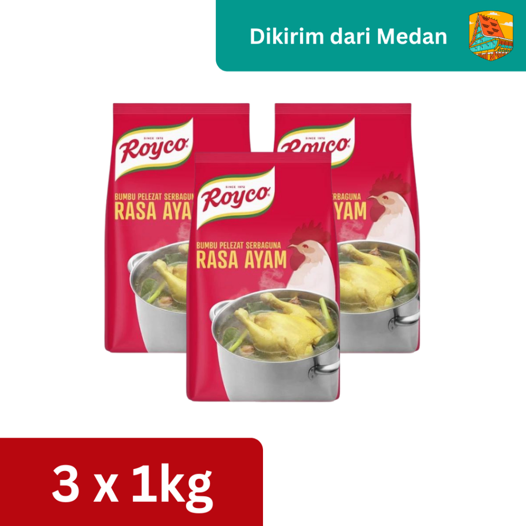 

Royco Bumbu Pelezat Rasa Ayam 1Kg - 3 Pouch [Kirim dari Medan]