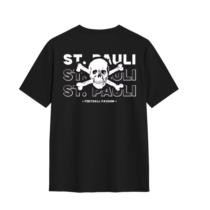 KAOS CASUAL ST PAULI TRIBUNE TERROR / TSHIRT CASUAL HOLLIGANS / KAOS FOOTBALL SUPORTER
