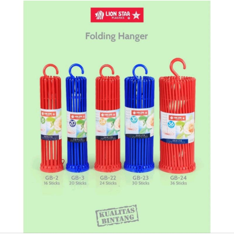 Folding Jemuran Baju Lion star/ Jemuran bayi / Jemuran bulat lion star / Folding Hanger Lion star