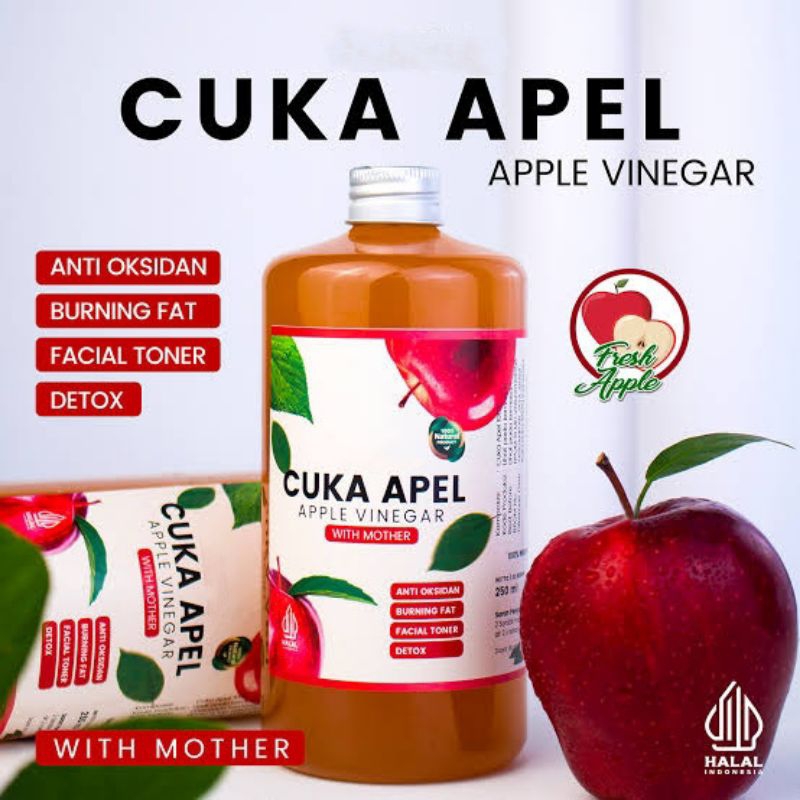 

Cuka Apel Original Premium 500ml With Mother sudah BPOM