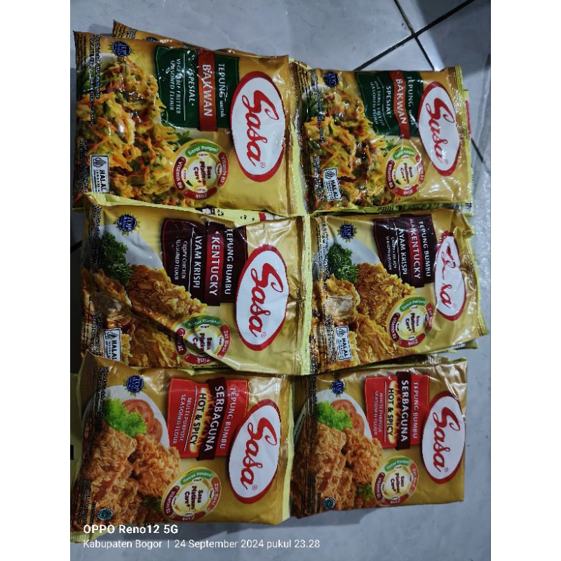 

Sasa tepung bumbu renceng 70gr/80grx10pc
