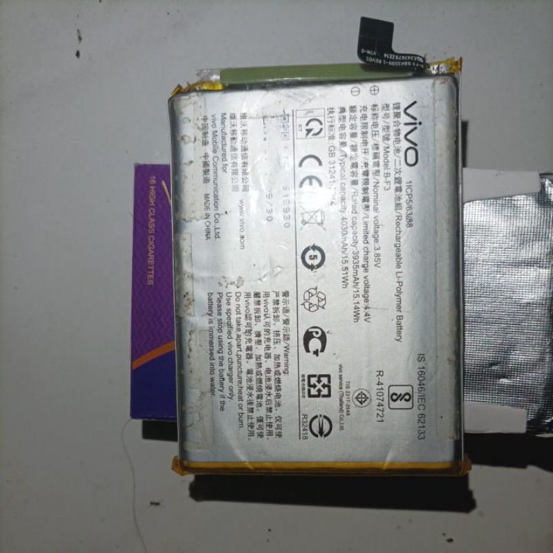 batre Vivo y91 cabutan ori