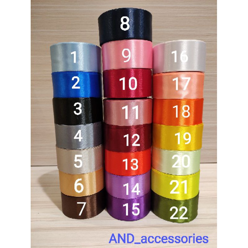 

MAROON NAVY KOSONG Pita Satin 1 INCH 4cm