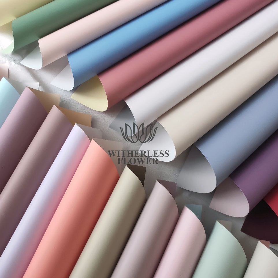 

1 2 LEMBAR Cellophane BiColor Basic Kes Buket Bunga Florist Flower Wrapping Paper