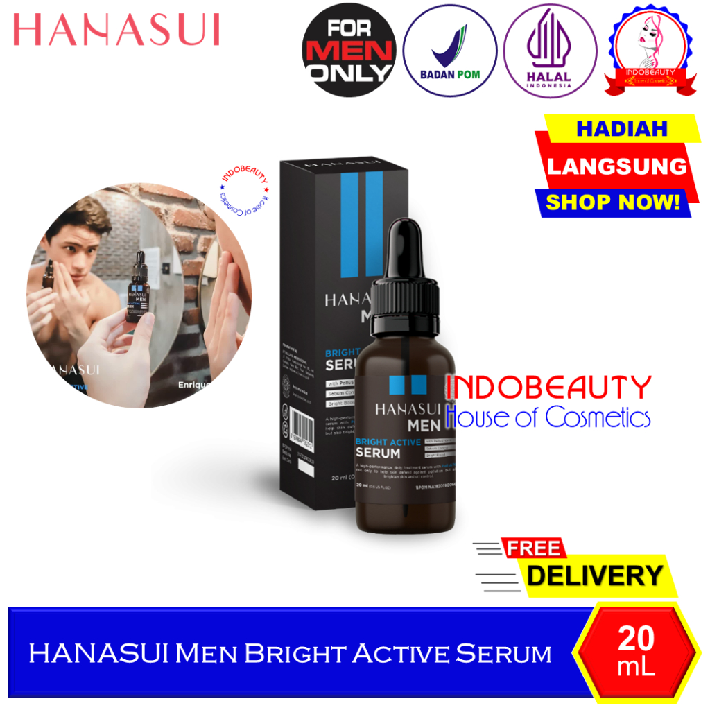 HANASUI Men Bright Active Serum Wajah Pria