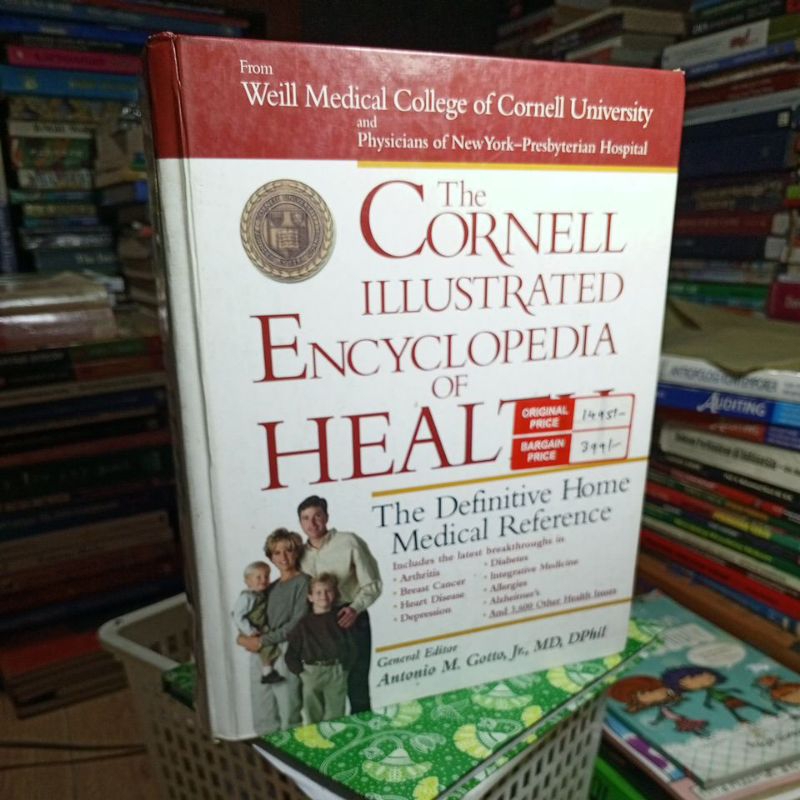 ENCYCLOPEDIA OF HEALTH, THE CORNELL ILLUSTRATED, encyclopedia kesehatan, bahasa inggris, buku used, 