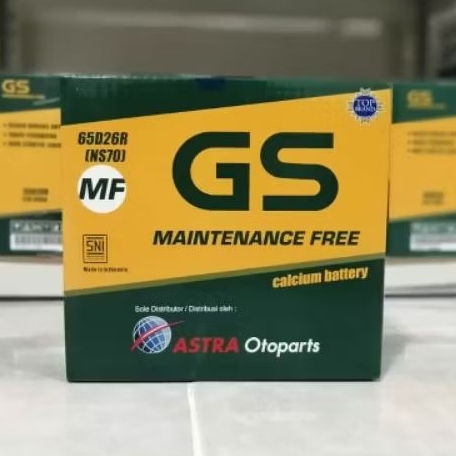 Aki / Accu Mobil Kijang LGX GS ASTRA MF 65D26R (NS70) 12V-65AH Aki Kering