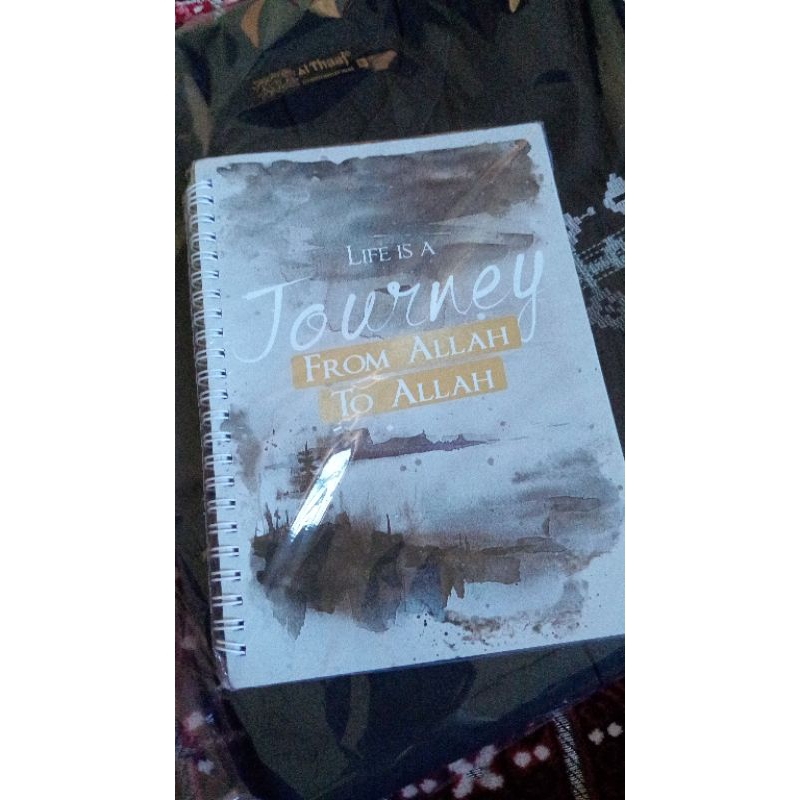 

Buku tulis ring "life is a journey from Alloh to Alloh
