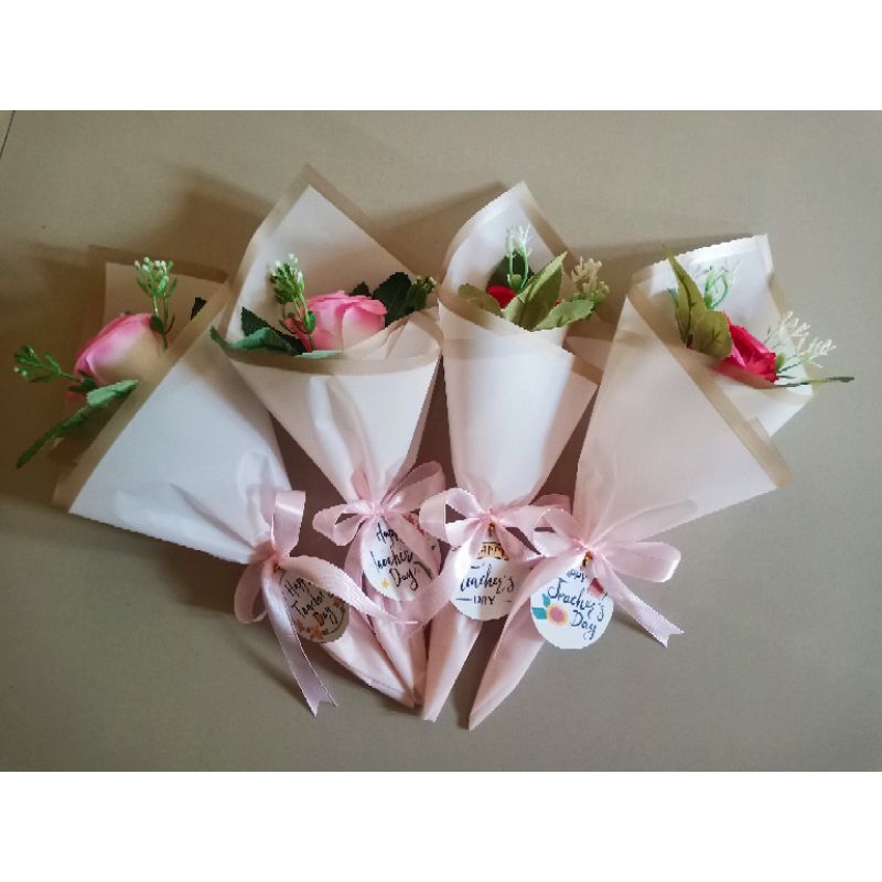 buket hari guru buket single rose buket mawar 1 tangkai buket bunga