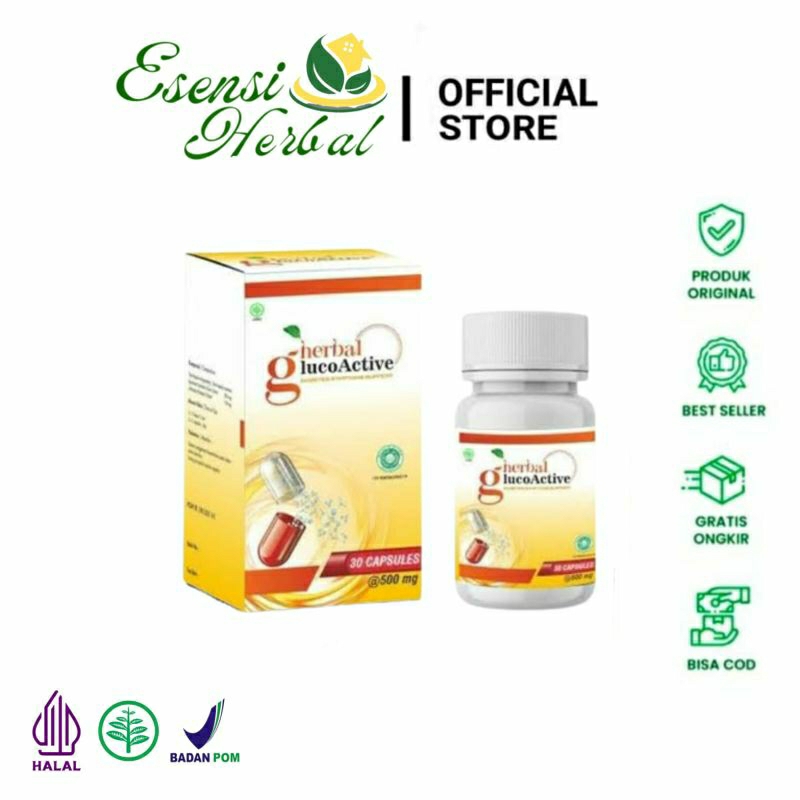 GLUCOACTIVE Obat Diabetes Menstabilkan Gula Darah 100%Asli Original