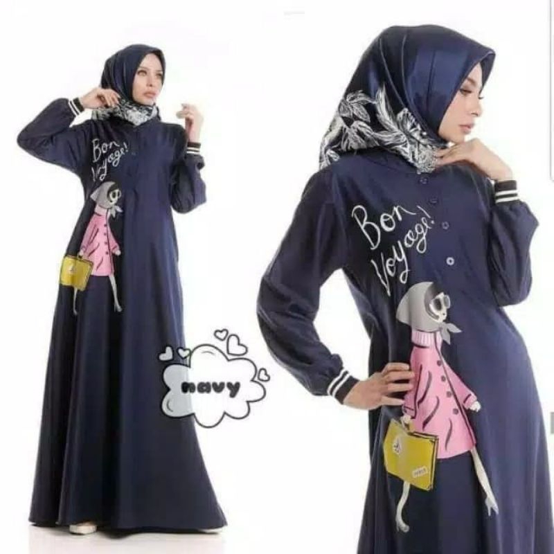Baju Gamis Muslimah Busui Friendly