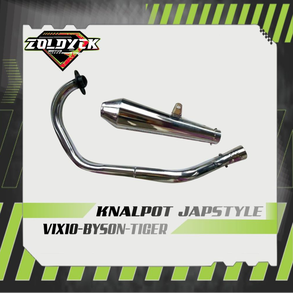 KNALPOT VIXIO - BYSON - TIGER - R15 - CB - CBR 150 MODEL JAPSTYLE PNP