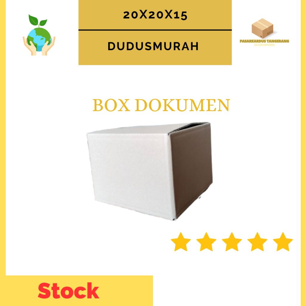 

Kardus Packing Kardus Polos 20x20x15cm - Karton (10pcs) BOX DIE CUT/Dus Packing Murah/Kardus Packing makanan Aksesoris/Single wall