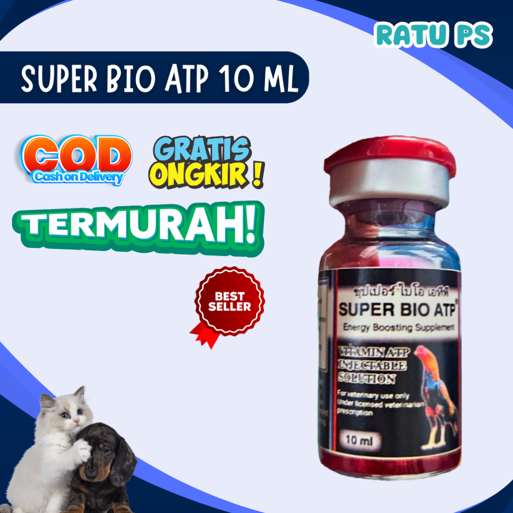 Super Bio Atp 10 ml - Suplemen Untuk Ayam - Suplemen Unggas - Energy Booster untuk Ayam