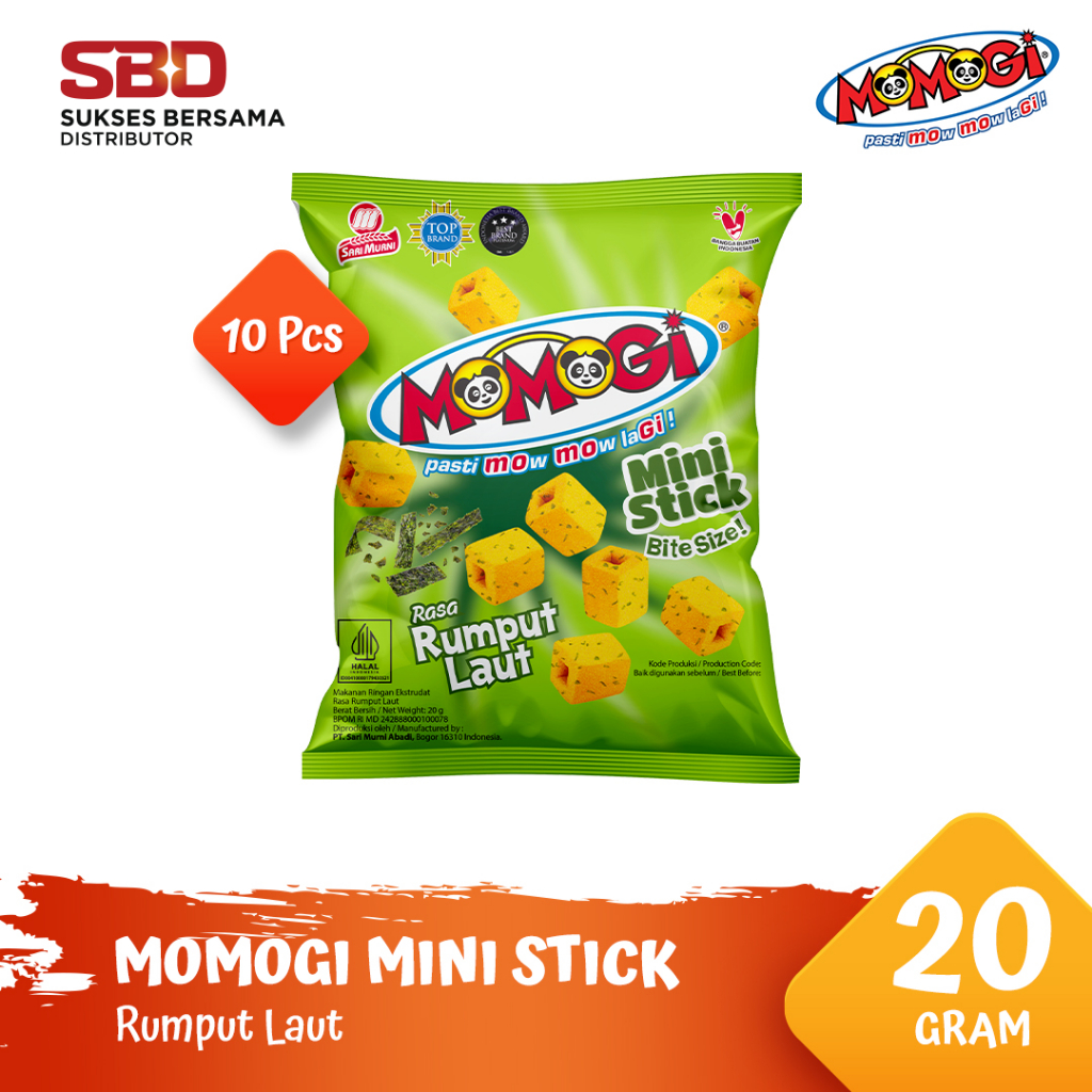 

Momogi Mini Stick - Rumput Laut 20gr [@ 10 Pcs]