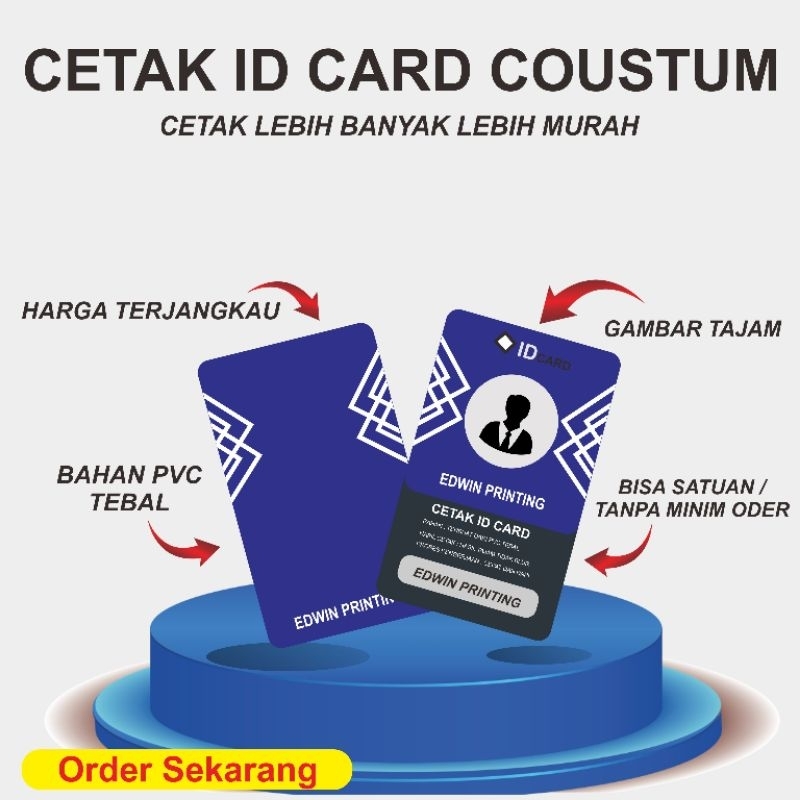 

CETAK ID CARD MURAH BISA SATUAN