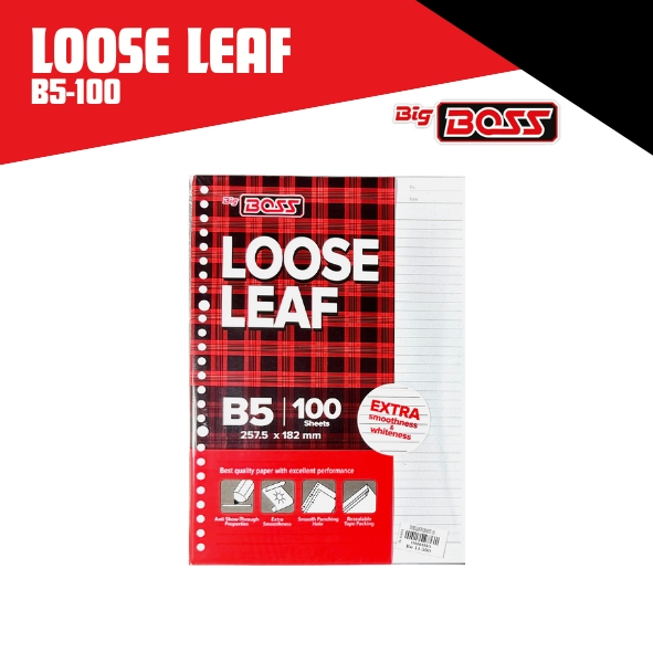 

Kertas File Binder Loose Leaf Big Boss B5-100
