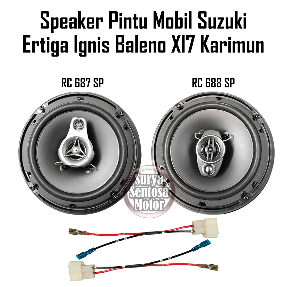 Speaker Pintu Mobil Suzuki Ertiga Baleno Ignis Grand Vitara XL7 SX4 Karimun Carry Swift Orca 2 Way