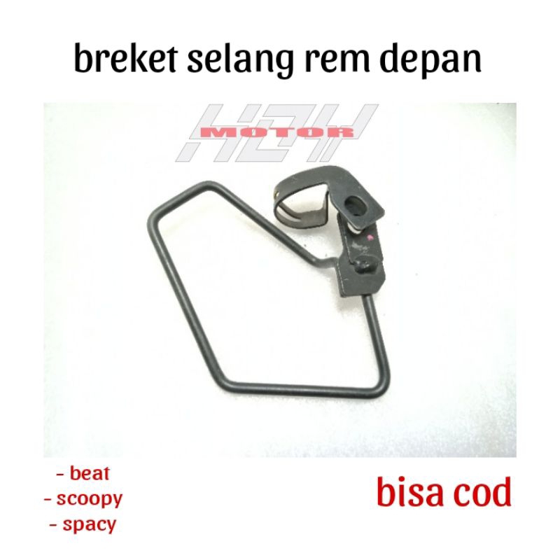 Breket penahan selang rem depan breket dudukan rem cakram depan Honda Beat Scoopy Spacy
