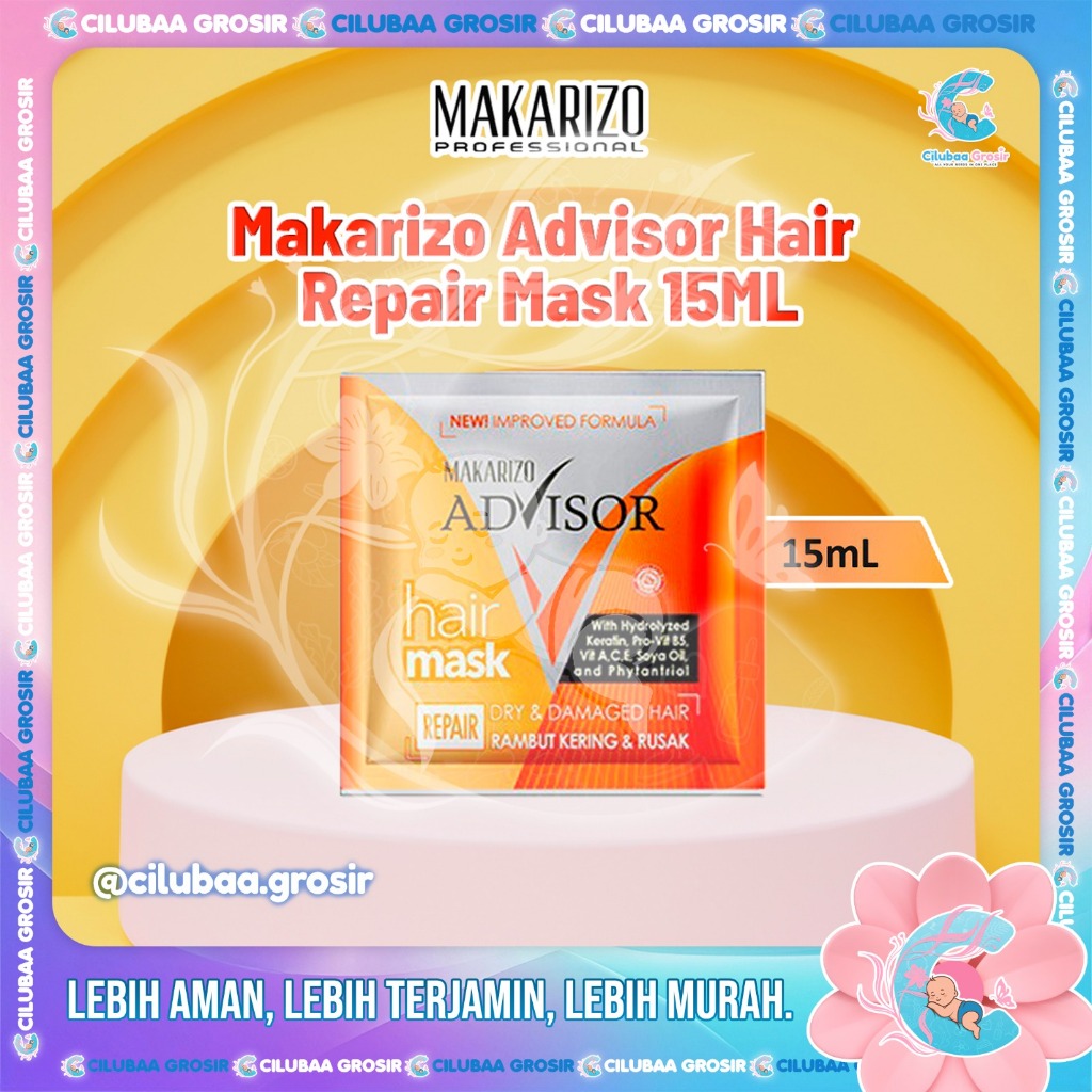 Makarizo Advisor Hair Repair Mask || Hair Mask || Hair Spa Sachet 15 ml