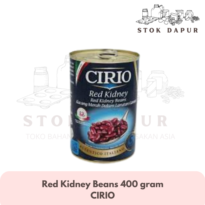 

CIRIO RED KIDNEY BEANS (Kacang Merah Kaleng) 400g