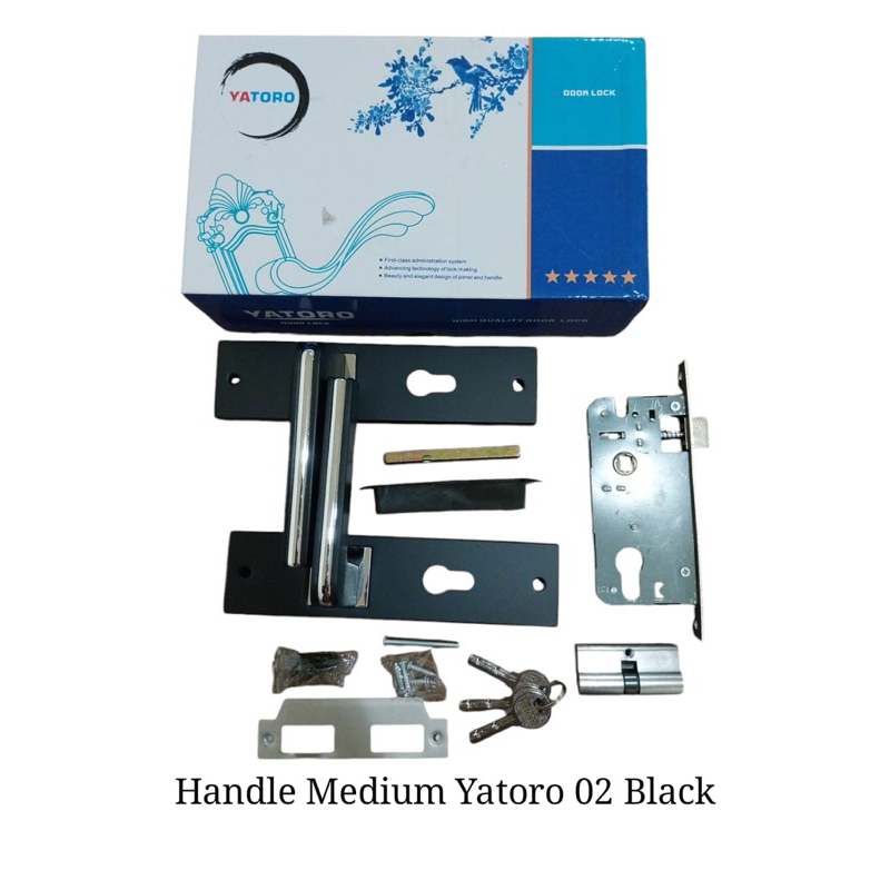 Handle pintu bodi almunium medium 20cm Yatoro Kunci pintu sedang Yatoro