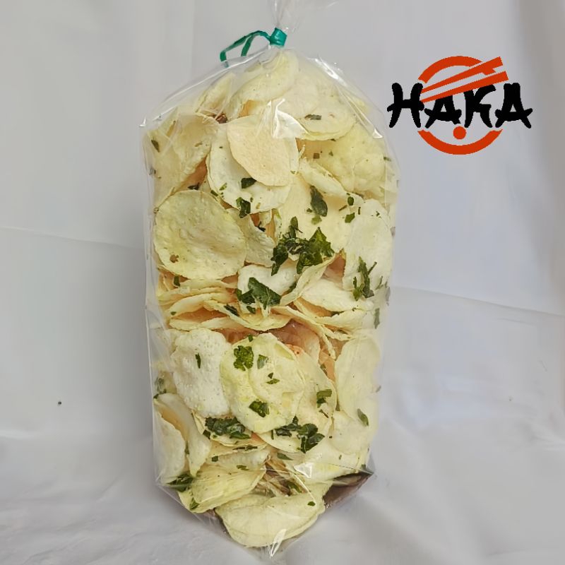 

Emping singkong rasa jagung daun jeruk 200gr/ Enak gurih wangi