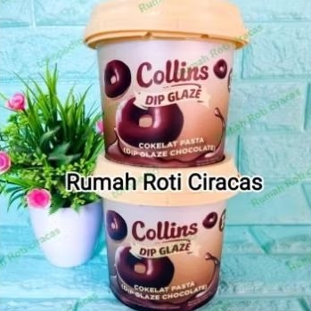 

COLLINS DIP GLAZE DARK CHOCOLATE PASTA 1KG TOPPING CELUPAN DONAT CHOC