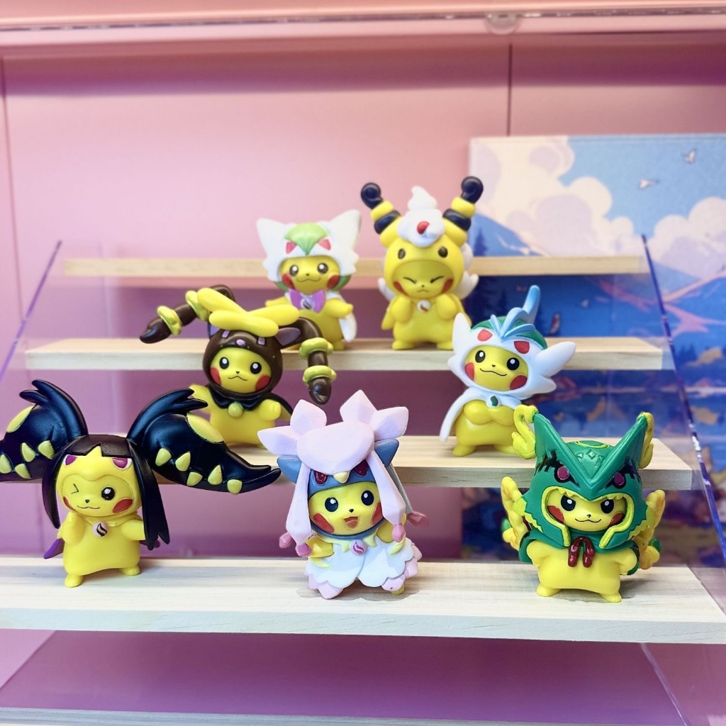 Pokemon Pikachu Action Figure Koleksi Pajangan 8cm Hadian Topper Cake Azb 12 02