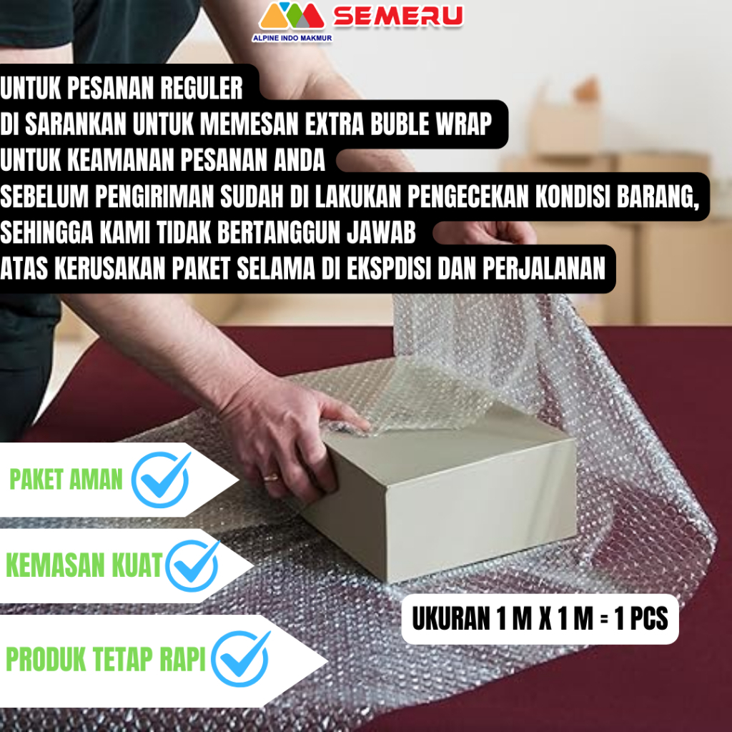 

Bubble Wrap ukuran 1 x1 m