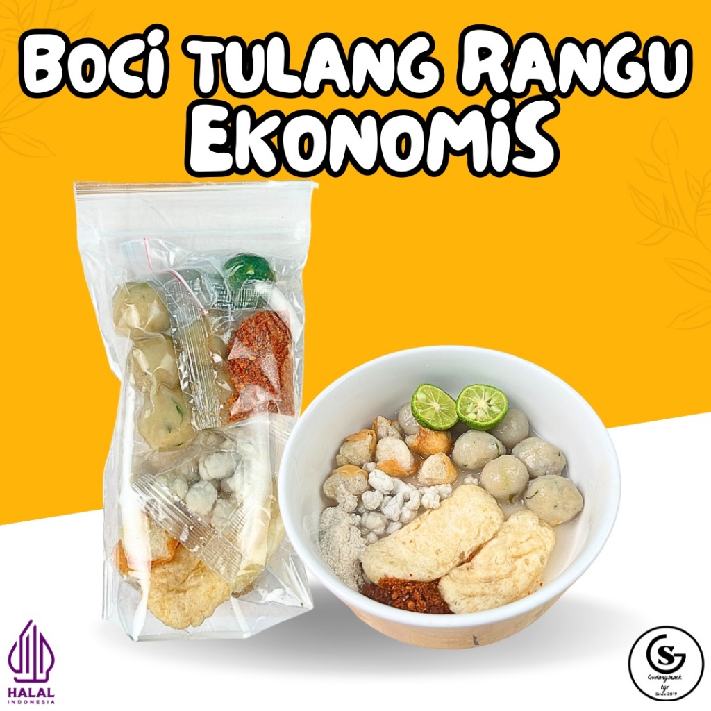 

1 BUNGKUS BASO ACI TULANG RANGU EKONOMIS